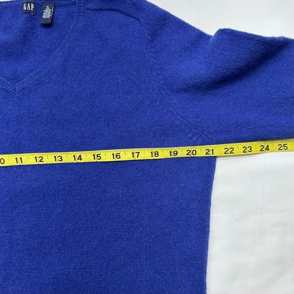 Lambswool Women's Sweater By Gap XL Dark Purple V-Neck